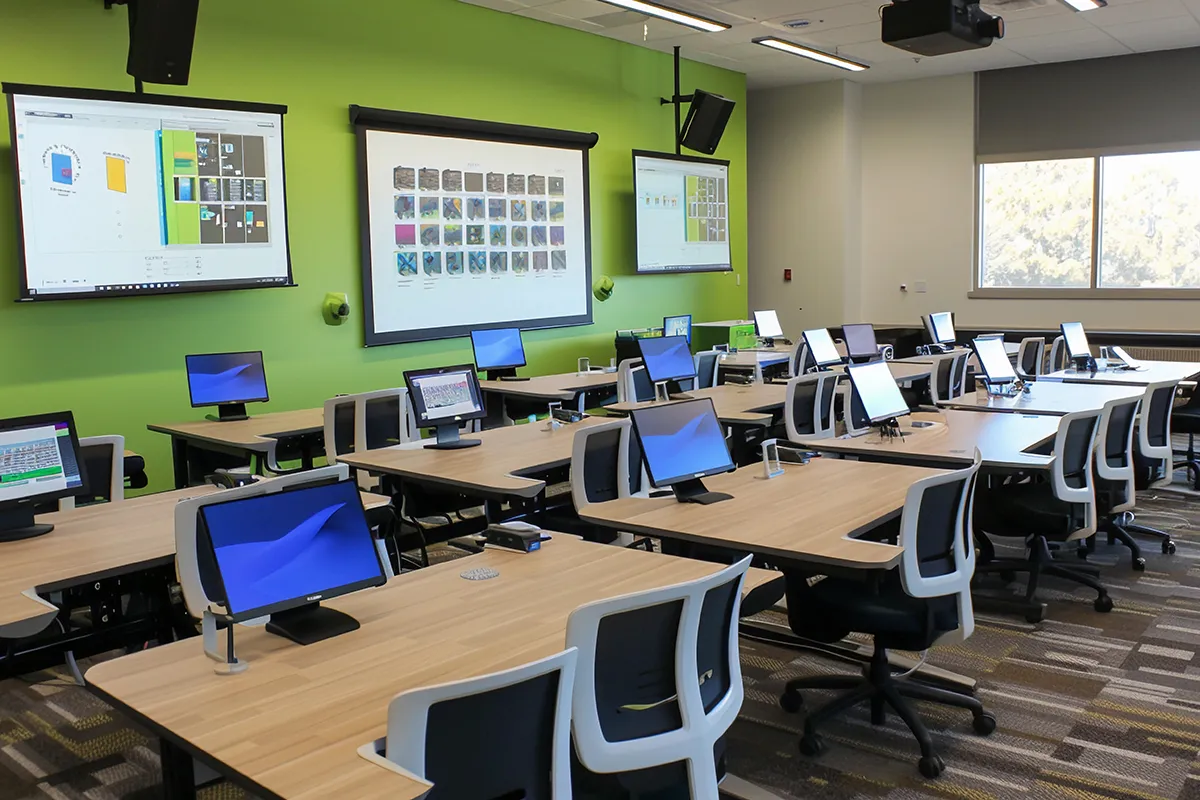 techintegrated space classroom equipped with cuttingedge technology Kopie
